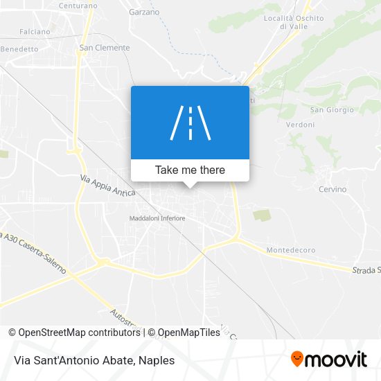 Via Sant'Antonio Abate map