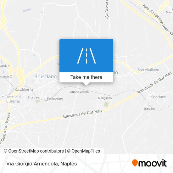 Via Giorgio Amendola map