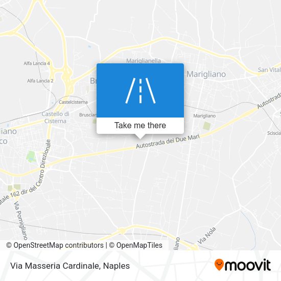 Via Masseria Cardinale map