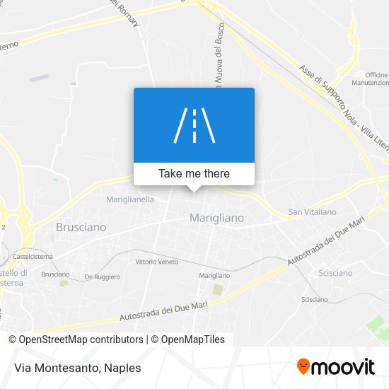 Via Montesanto map