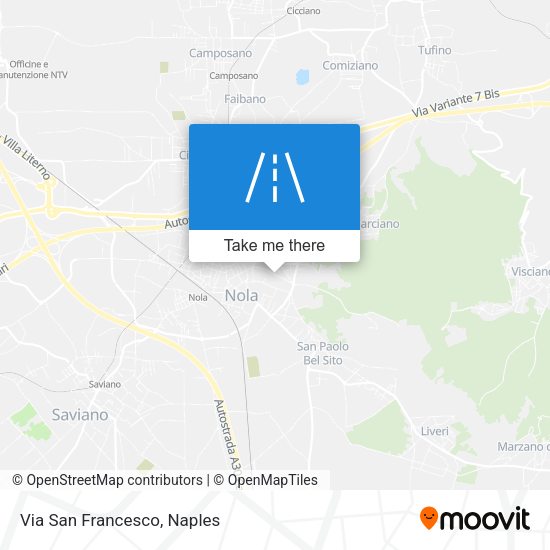 Via San Francesco map
