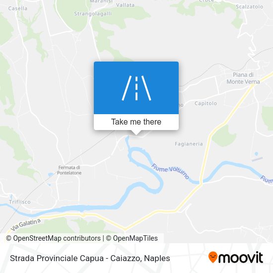 Strada Provinciale Capua - Caiazzo map