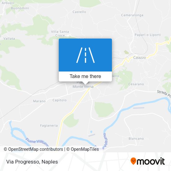 Via Progresso map
