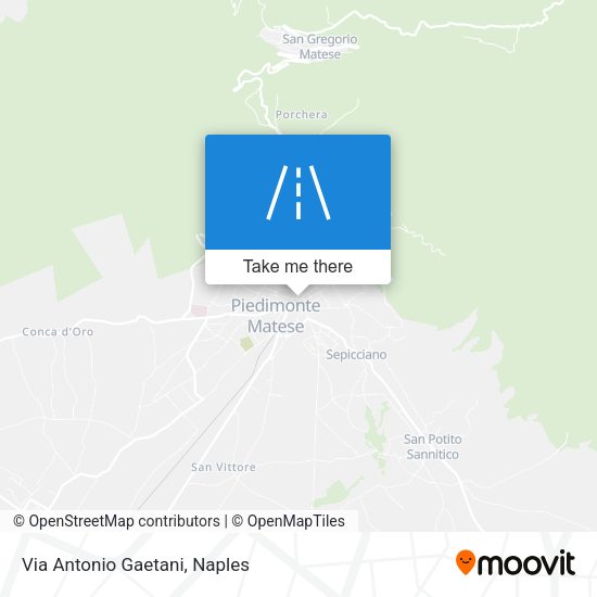 Via Antonio Gaetani map