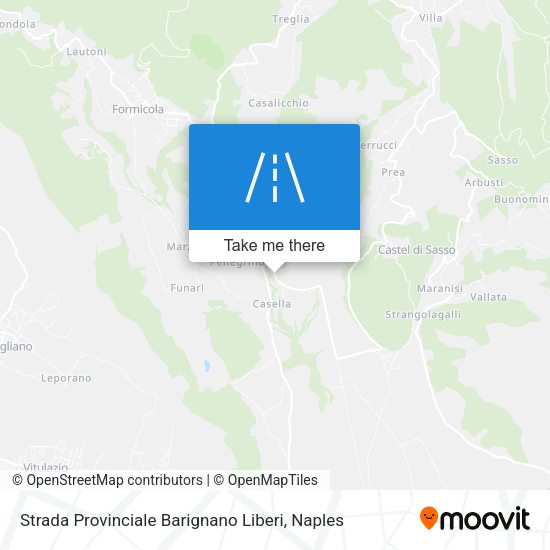 Strada Provinciale Barignano Liberi map