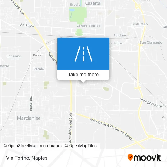 Via Torino map