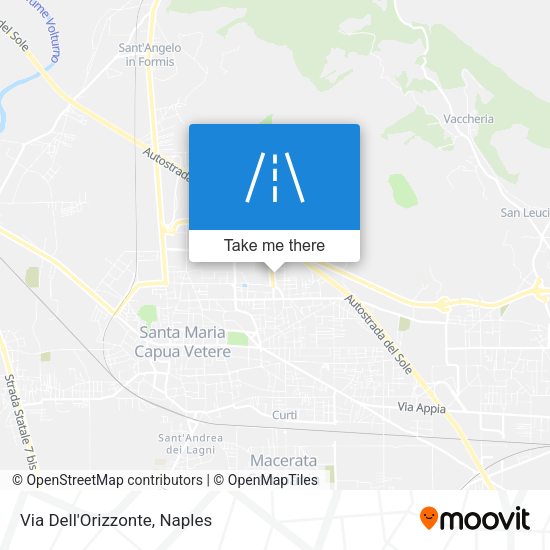 Via Dell'Orizzonte map
