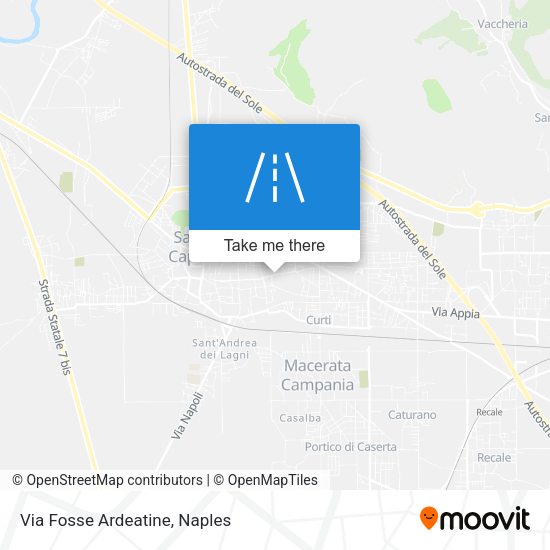 Via Fosse Ardeatine map