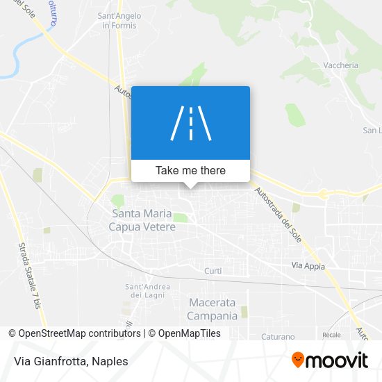 Via Gianfrotta map