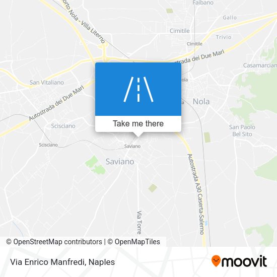 Via Enrico Manfredi map