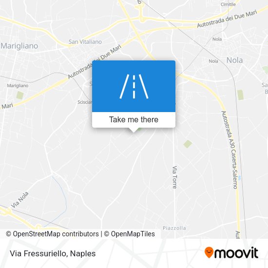 Via Fressuriello map