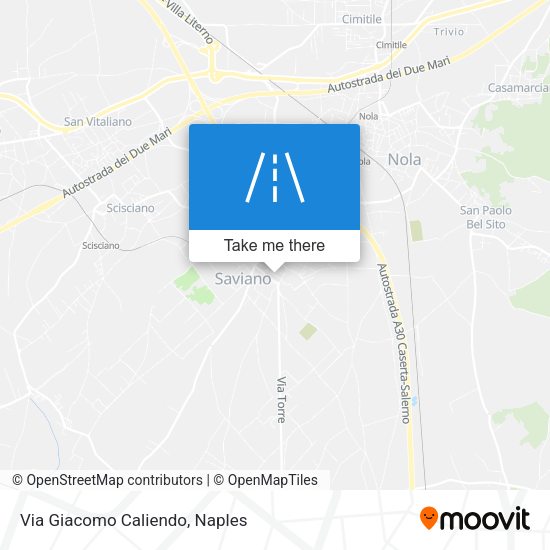 Via Giacomo Caliendo map