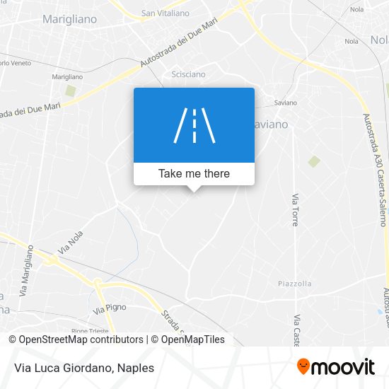 Via Luca Giordano map