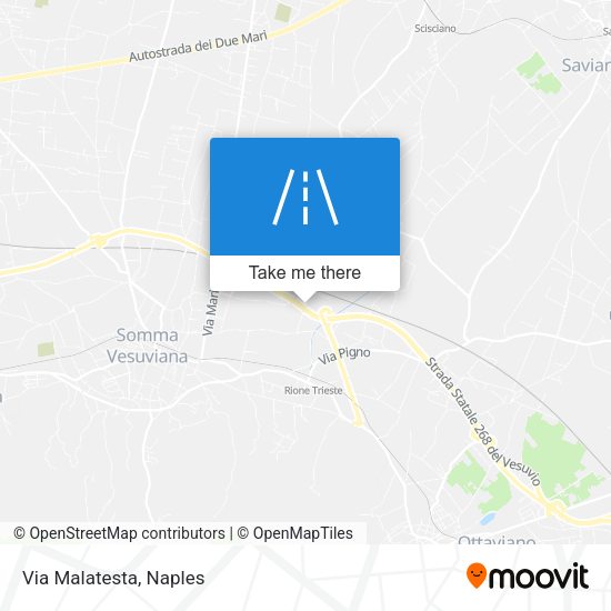 Via Malatesta map