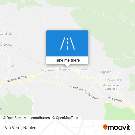 Via Verdi map