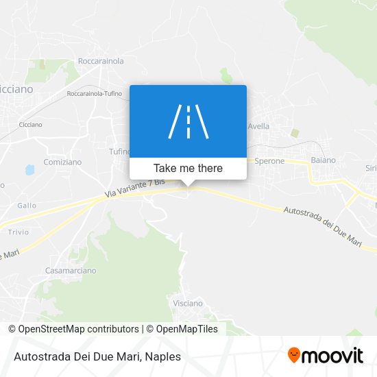 Autostrada Dei Due Mari map