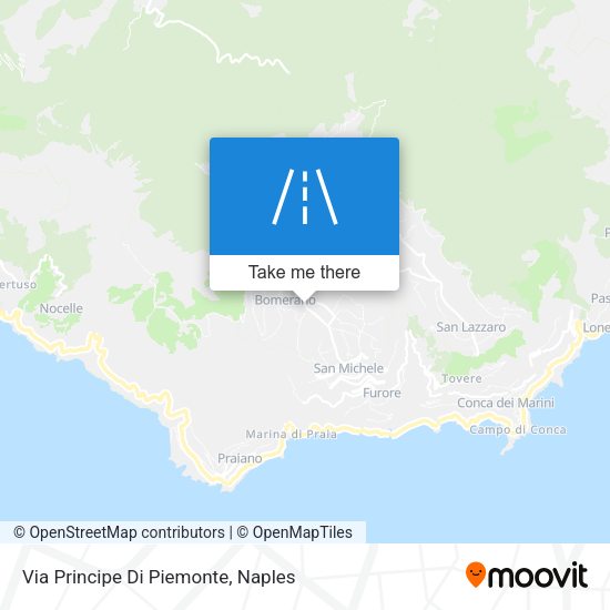 Via Principe Di Piemonte map