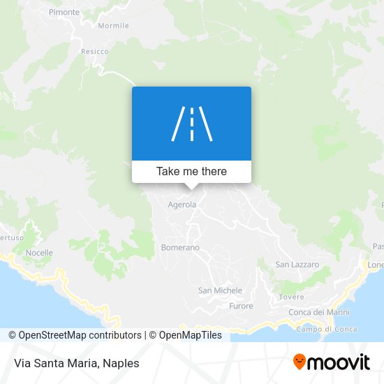 Via Santa Maria map