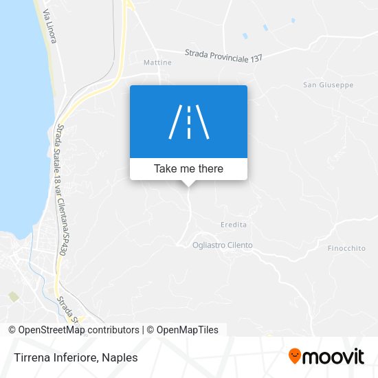 Tirrena Inferiore map