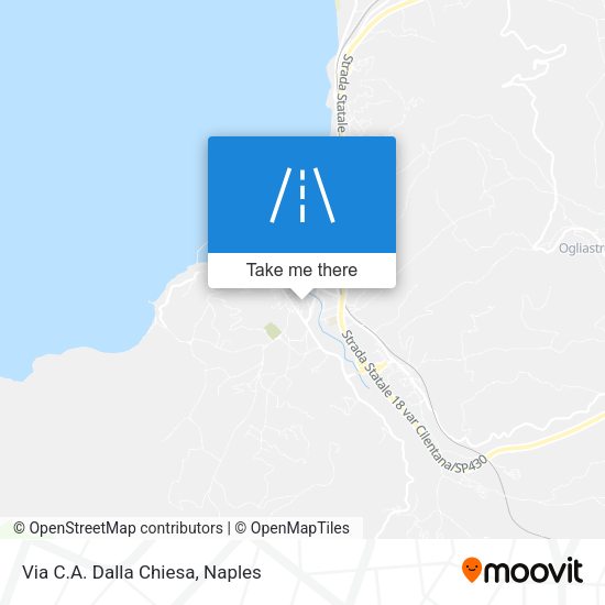 Via C.A. Dalla Chiesa map