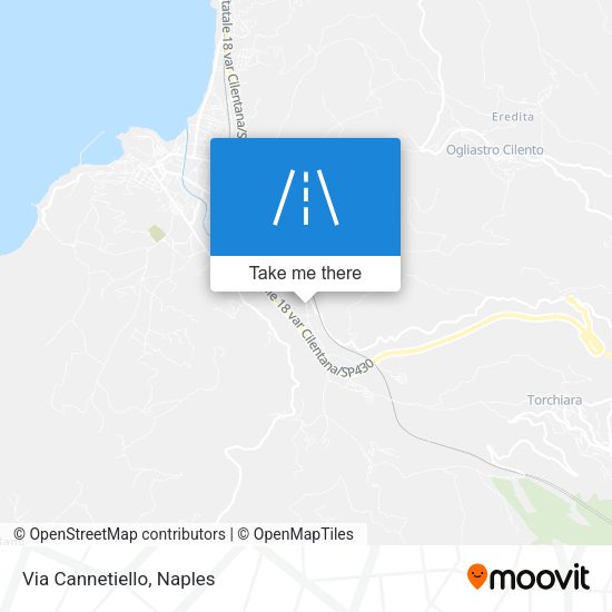 Via Cannetiello map