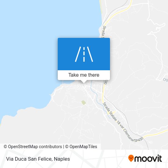 Via Duca San Felice map