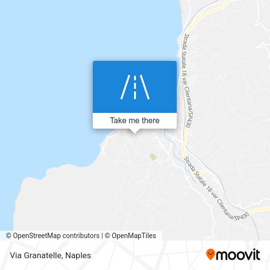 Via Granatelle map