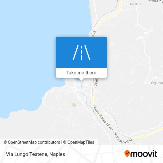 Via Lungo Testene map