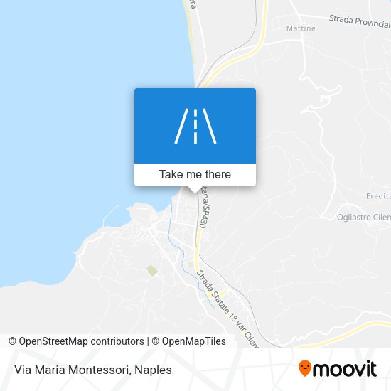 Via Maria Montessori map