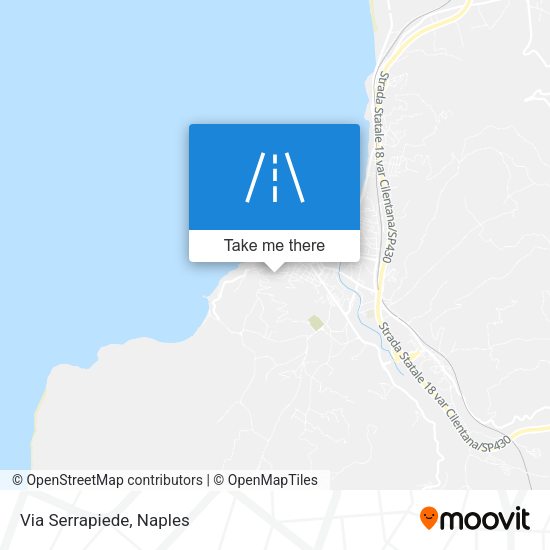 Via Serrapiede map