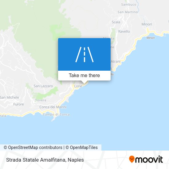 Strada Statale Amalfitana map