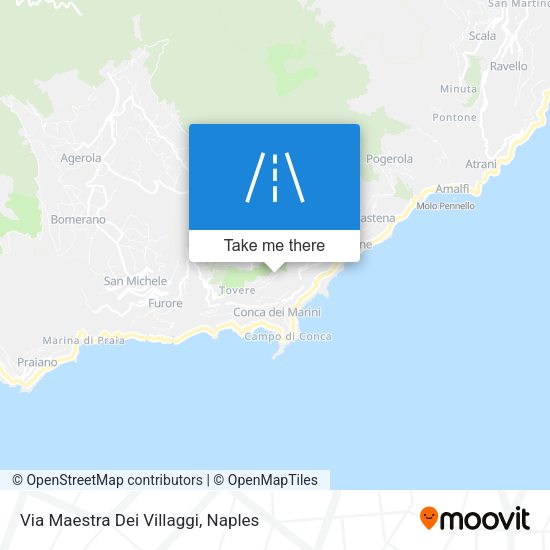 Via Maestra Dei Villaggi map