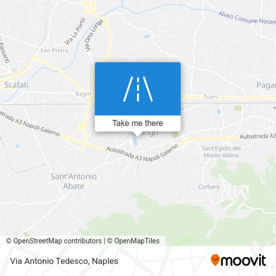 Via Antonio Tedesco map
