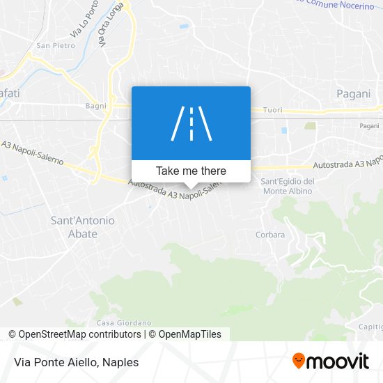 Via Ponte Aiello map