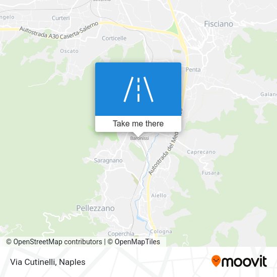 Via Cutinelli map