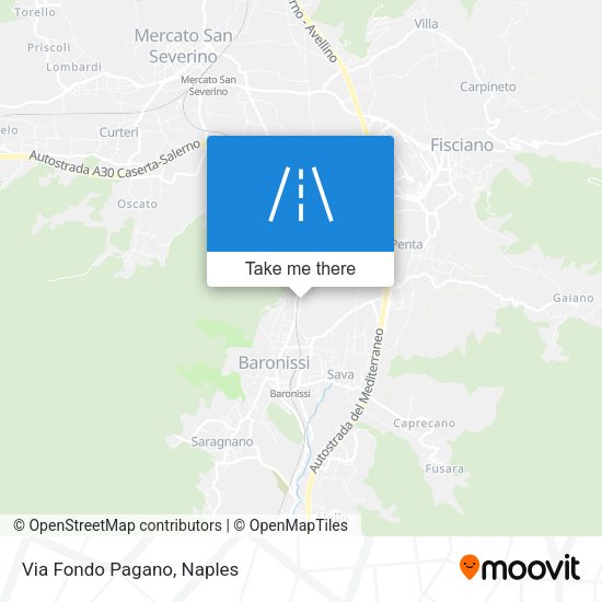 Via Fondo Pagano map