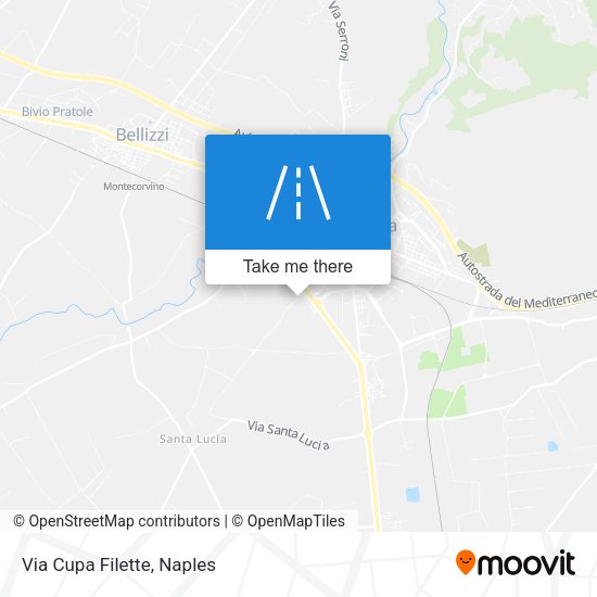 Via Cupa Filette map
