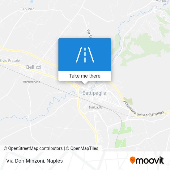 Via Don Minzoni map