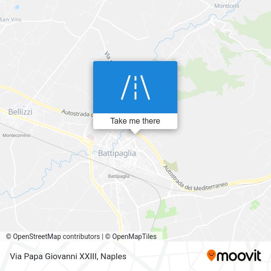 Via Papa Giovanni XXIII map