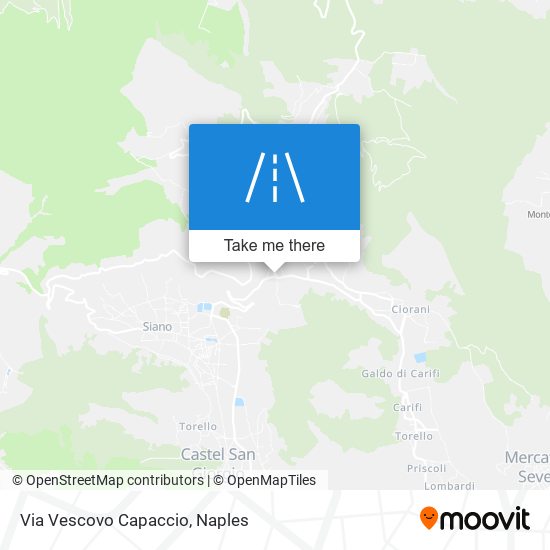 Via Vescovo Capaccio map