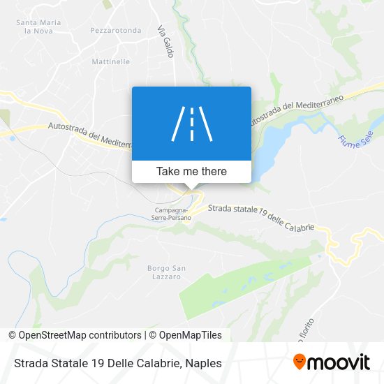 Strada Statale 19 Delle Calabrie map