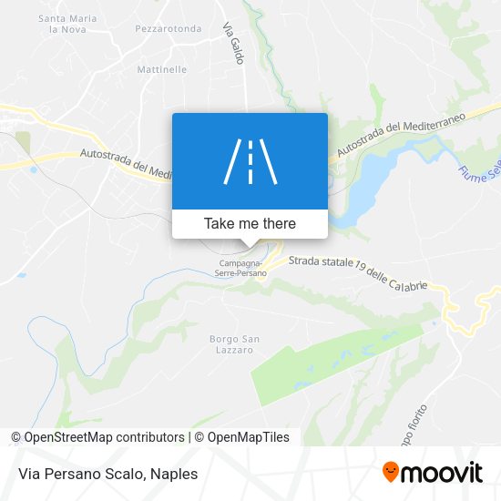 Via Persano Scalo map
