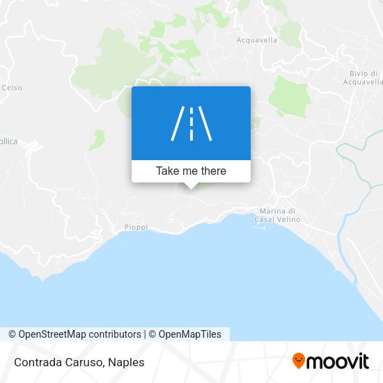 Contrada Caruso map