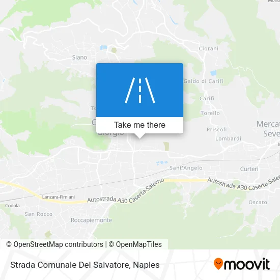 Strada Comunale Del Salvatore map
