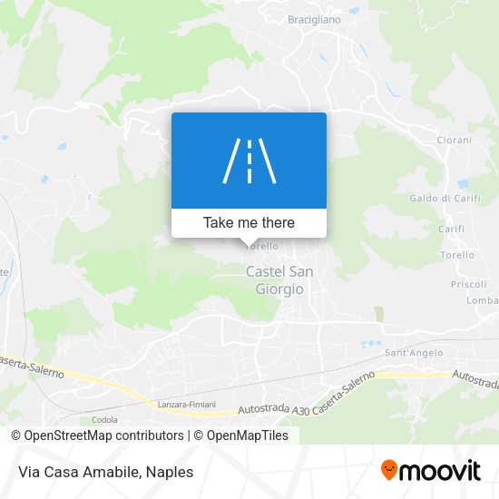 Via Casa Amabile map
