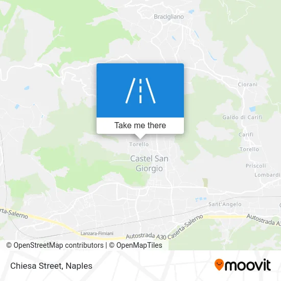 Chiesa Street map