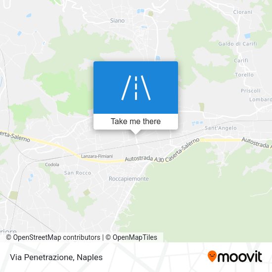 Via Penetrazione map