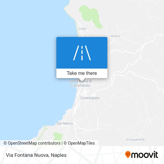 Via Fontana Nuova map