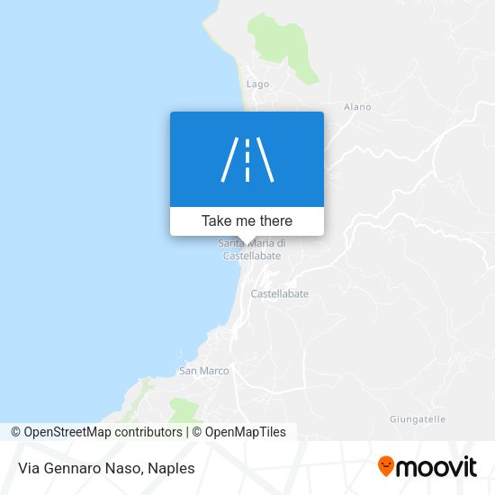 Via Gennaro Naso map