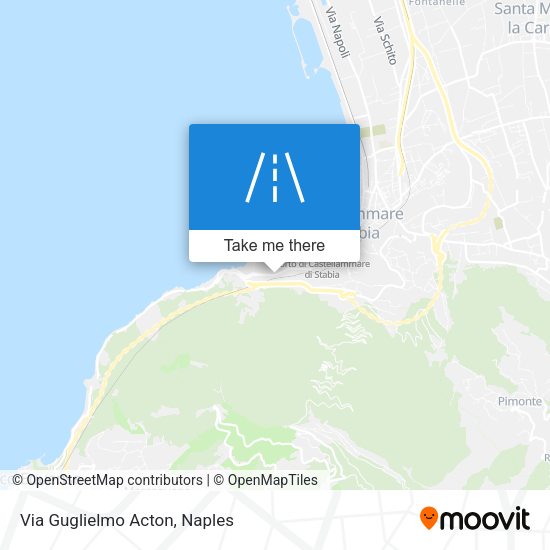 Via Guglielmo Acton map